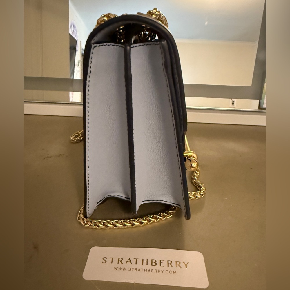 Strathberry Light Blue East West leather crossbody bag - Picture 7 of 9